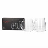 Danny Home Crystal Clear Glass Mug 2 Pieces Set 450ml at Zubaidas Homestore 