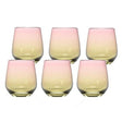 Danny Home Crystal Rocks 6 Pieces Glass Set 360ml at Zubaidas Homestore 