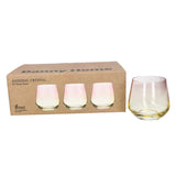 Danny Home Crystal Rocks 6 Pieces Glass Set 360ml at Zubaidas Homestore Pakistan