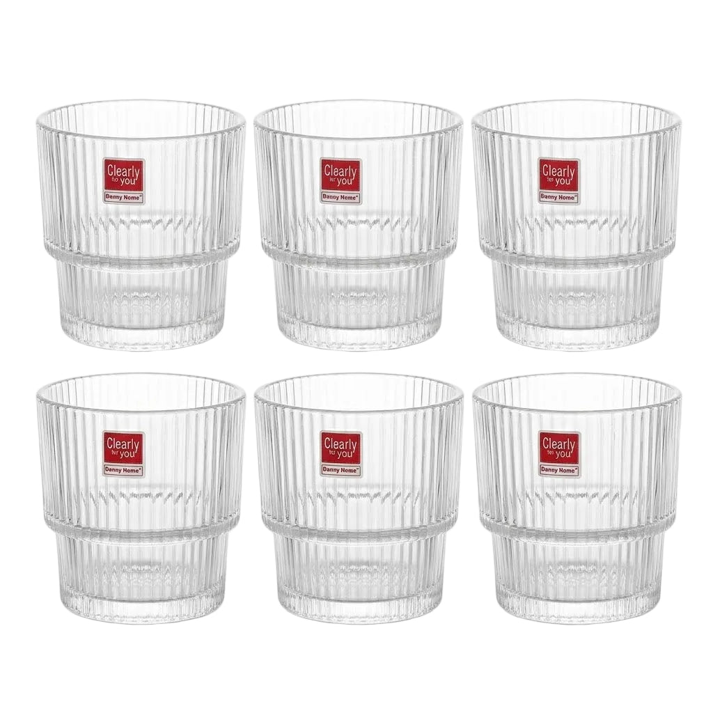 Danny Home Crystal Shining 6 Pieces Glass Set 333ml at Zubaidas Homestore Largest Homestore In Pakistan