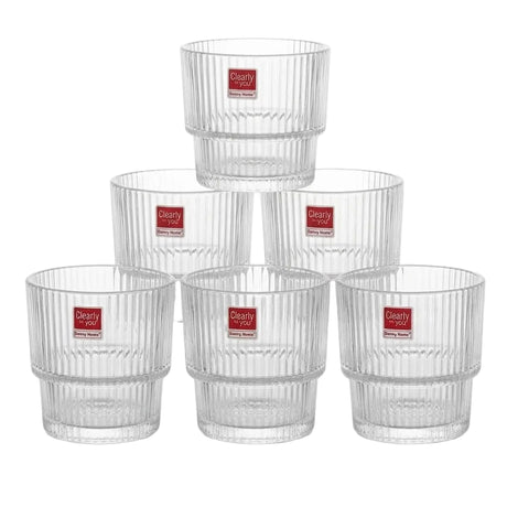 Danny Home Crystal Shining 6 Pieces Glass Set 333ml at Zubaidas Homestore