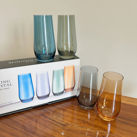 Danny Home Crystal Tulip Glass 4 Pieces Set 410ml at Zubaidas Homestore Best Online Homestore in Pakistan