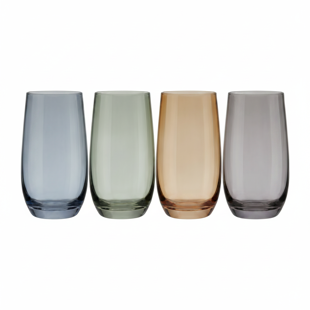 Danny Home Crystal Tulip Glass 4 Pieces Set 410ml at Zubaidas Homestore