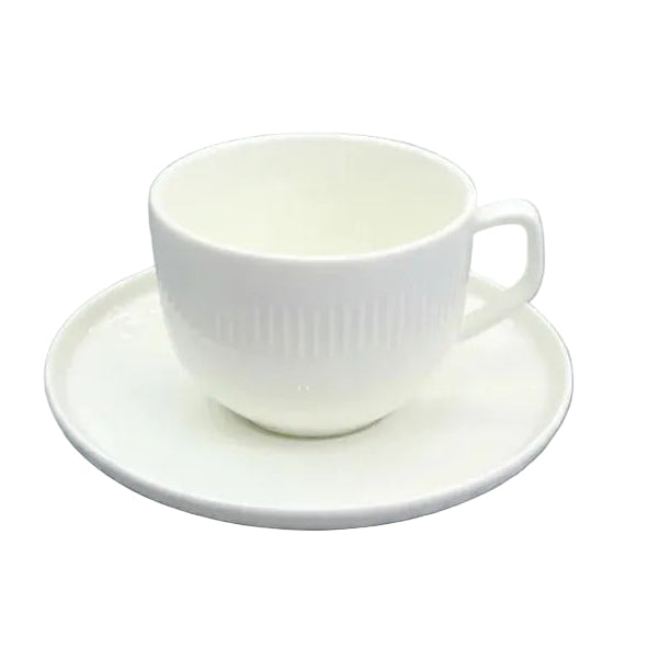 Danny Home Cup and Saucer 6 Pieces Set White at Zubaidas Homestore