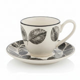 Danny Home Cup and Saucer Black Leaf 6 Pieces Set at Zubaidas Homestore - House of the Biggest Collection of Tea Sets in Pakistan