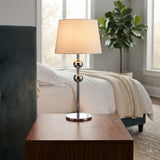 Danny Home Decorative Chrome Metal Table Lamp at Zubaidas Homestore