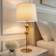 Danny Home Decorative Gold Metal Table Lamp at Zubaidas Homestore
