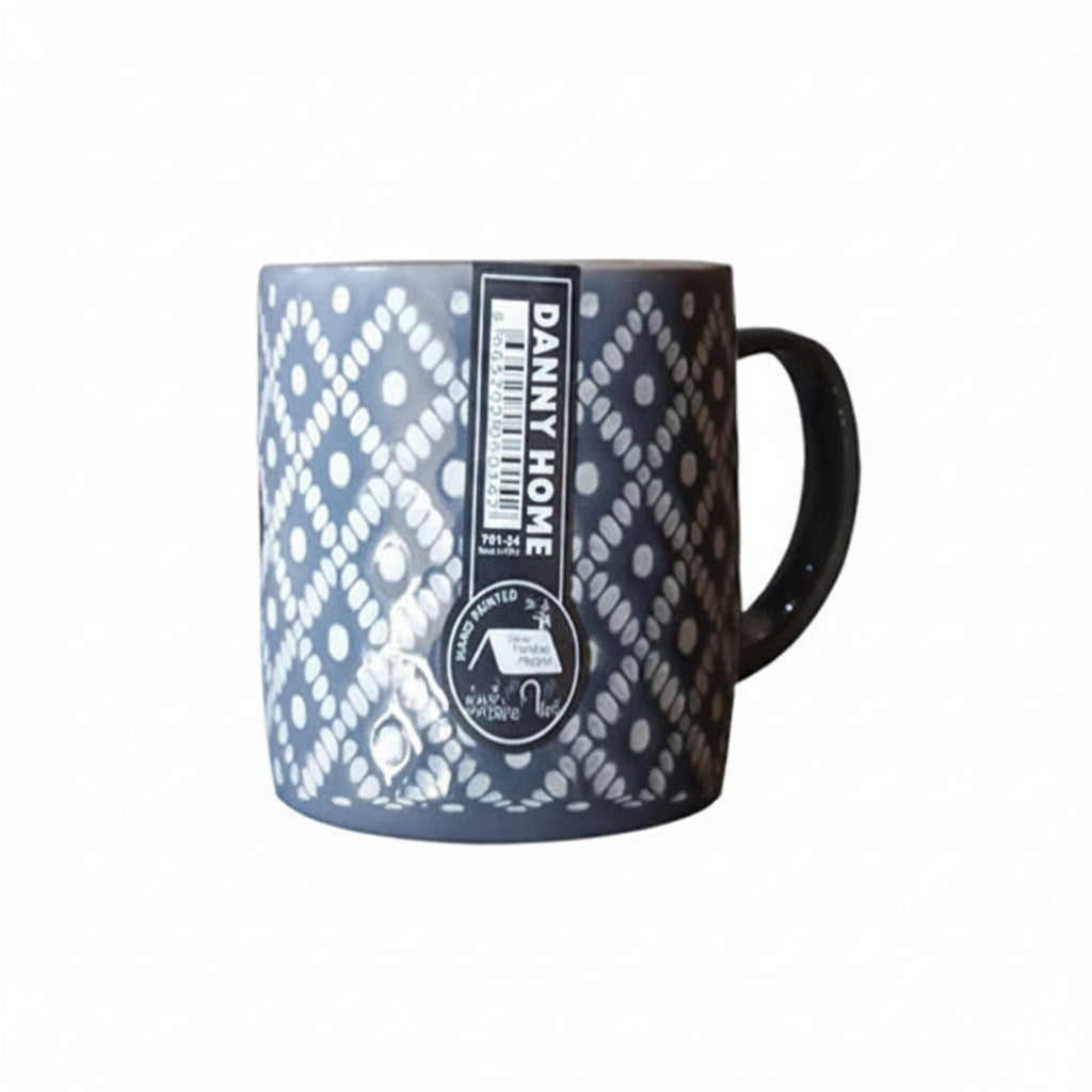 Danny Home Diamond Pattern Porcelain Mug 350ml at Zubaidas Homestore Pakistan
