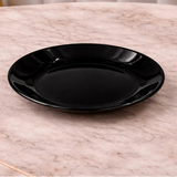 Danny Home Dinner Plate Opal Glass 25cm Black at Zubaidas Homestore