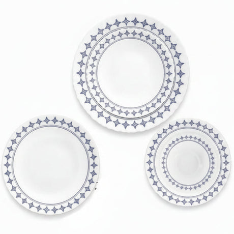Danny Home Dinner Set 18&nbsp;Pieces Floral Blue at Zubaidas Homestore