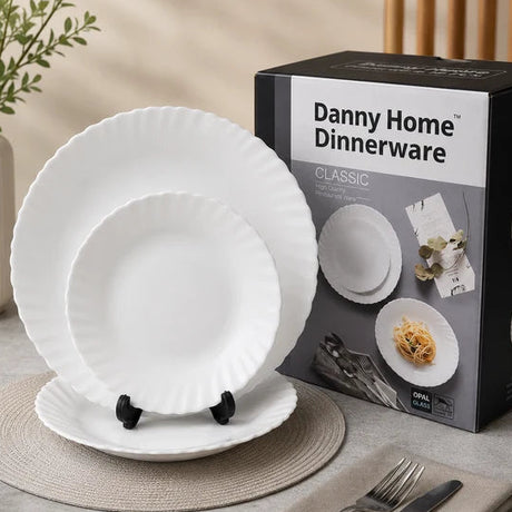 Danny Home Dinner Set 18 Pieces Snow White at Zubaidas Homestore