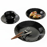 Danny Home Dinner Set 24 Pieces Black at Zubaidas Homestore Pakistan