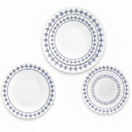 Danny Home Dinner Set 24 Pieces Floral Blue at Zubaidas Homestore 