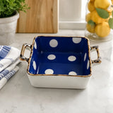 Danny Home Dot Design Porcelain Bakeware Dish 18cm at Zubaidas Homestore 
