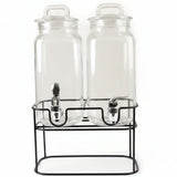 Danny Home Double Glass Beverage Dispenser Set  at Zubaidas Homestore
