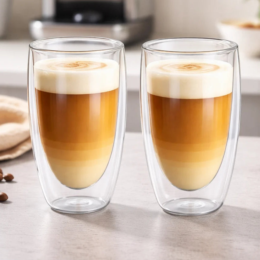 Danny Home Double Walled Borosilicate Glass 2 Pieces Set 300ml at Zubaidas Homestore