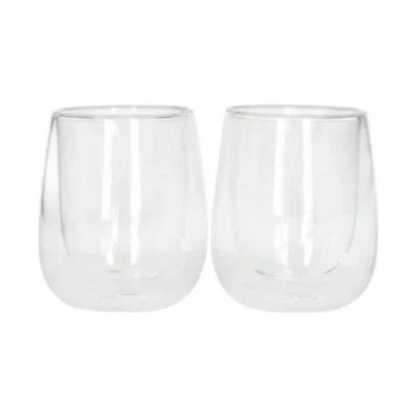 Danny Home Double Walled Clear Glass 2 Pieces Set 200ml at Zubaidas Homestore Pakistan