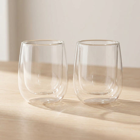 Danny Home Double Walled Clear Glass 2 Pieces Set 200ml at Zubaidas Homestore