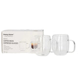 Danny Home Double Walled Espresso Glass Cup with Handle 80ml at Zubaidas Homestore