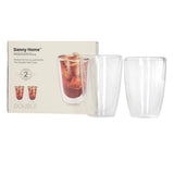 Danny Home Double Walled Glass 2 Piece Set Clear at Zubaidas Homestore 