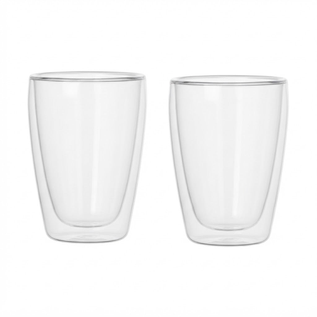 Danny Home Double Walled Glass 2 Piece Set Clear at Zubaidas Homestore Pakistan