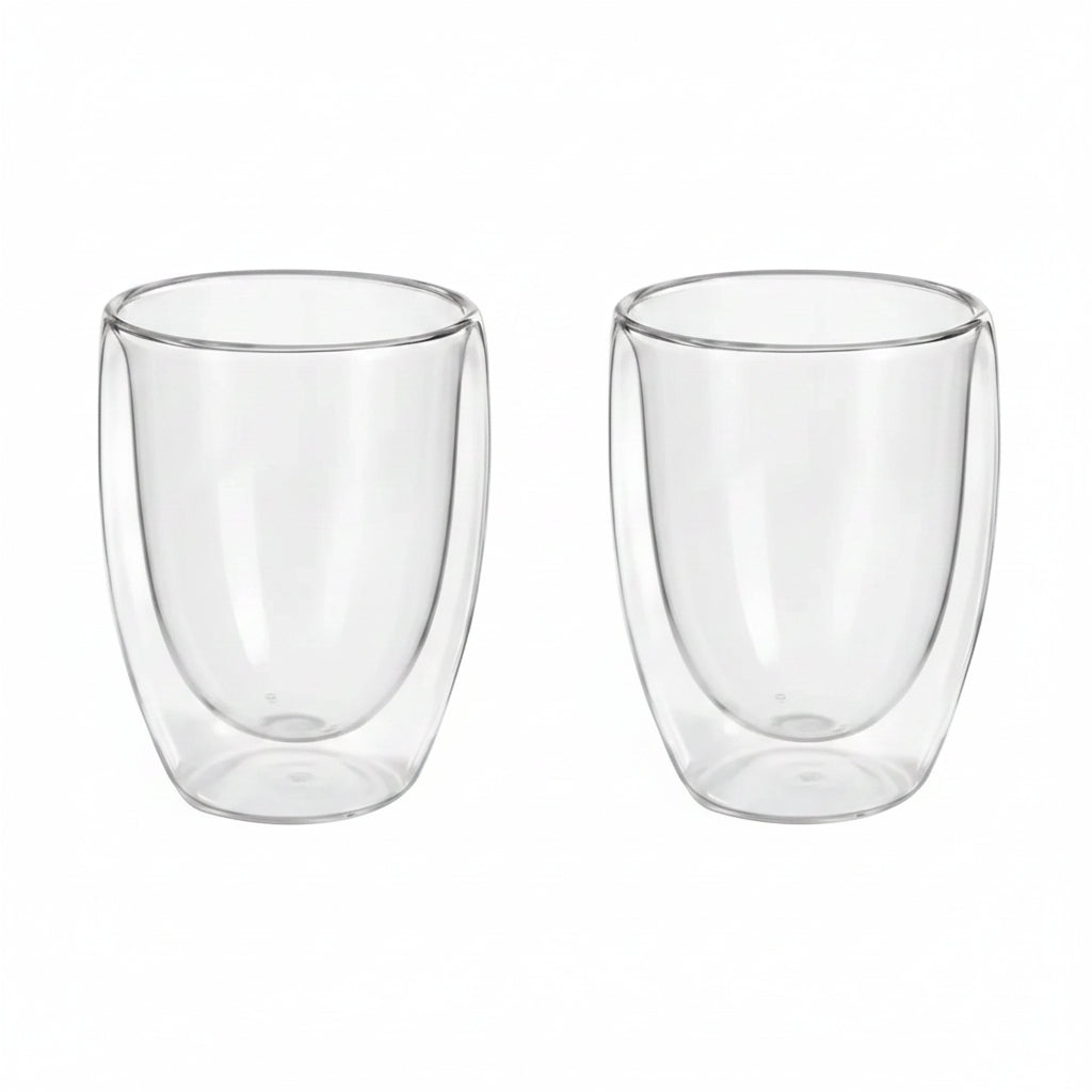 Danny Home Double Walled Glass 2 Pieces Set 80ml at Zubaidas Homestore Pakistan