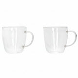 Danny Home Double Walled Glass Cup with Handle 80ml at Zubaidas Homestore Pakistan