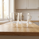 Danny Home Double Walled Glass Mug 2 Piece Set 350ml at Zubaidas Homestore