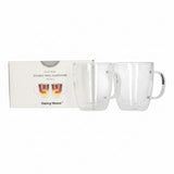 Danny Home Double Walled Glass Mug 350ml 2 Pieces Set at Zubaidas Homestore 