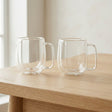 Danny Home Double Walled Glass Mug with Handle 250ml at Zubaidas Homestore