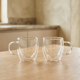 Danny Home Double Walled Glass Mug with Handle 300ml at Zubaidas Homestore