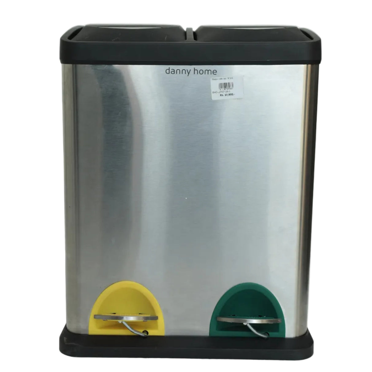 Danny Home Dual Compartment Pedal Waste Bin 16L at Zubaidas Homestore. Best Online Home Store in Pakistan