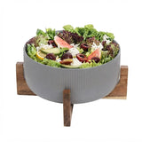 Danny Home Fine Porcelain Salad Bowl With Stand at Zubaidas Homestore Pakistan