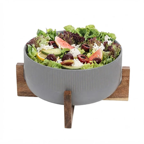 Danny Home Fine Porcelain Salad Bowl With Stand at Zubaidas Homestore Pakistan
