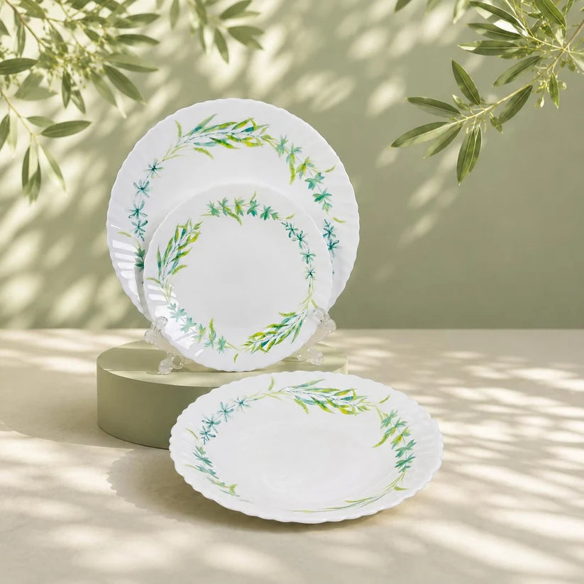 Danny Home Floral and Leaf Pattern 24 Pieces Dinner Set at Zubaidas Homestore 