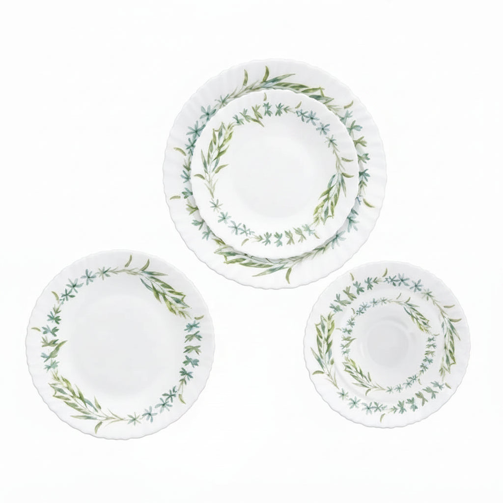 Danny Home Floral and Leaf Pattern 24 Pieces Dinner Set at Zubaidas Homestore Pakistan