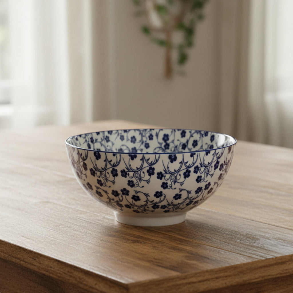 Danny Home Floral Design Ceramic Bowl 20cm at Zubaidas Homestore