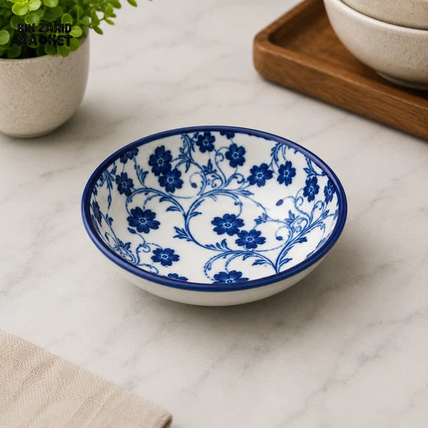 Danny Home Floral Design Ceramic Sauce Dish 10cm at Zubaidas Homestore