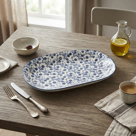 Danny Home Floral Design Platter Plate 30 cm at Zubaidas Homestore Pakistan