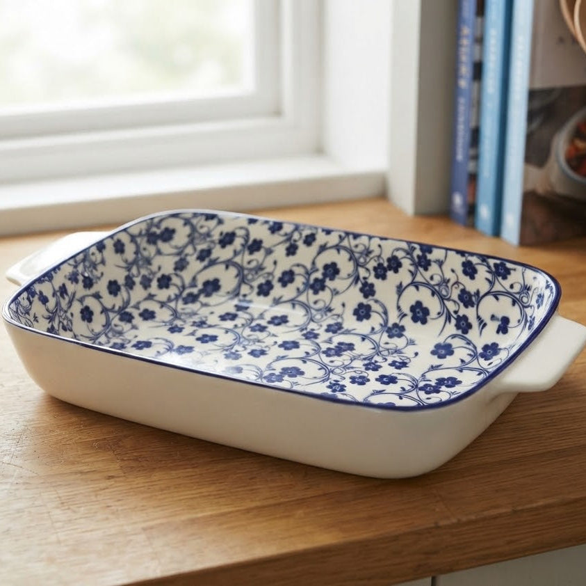 Danny Home Floral Design Serving Dish 27.4cm at Zubaidas Homestore 