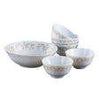 Danny Home Floral Glass Bowl Set 7 Pieces at Zubaidas Homestore Pakistan