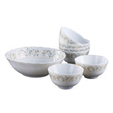 Danny Home Floral Glass Bowl Set 7 Pieces at Zubaidas Homestore Pakistan