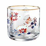 Danny Home Floral Gold Rim 4 Pieces Glass Set 340ml at Zubaidas Homestore. Best Online Homestore in Pakistan