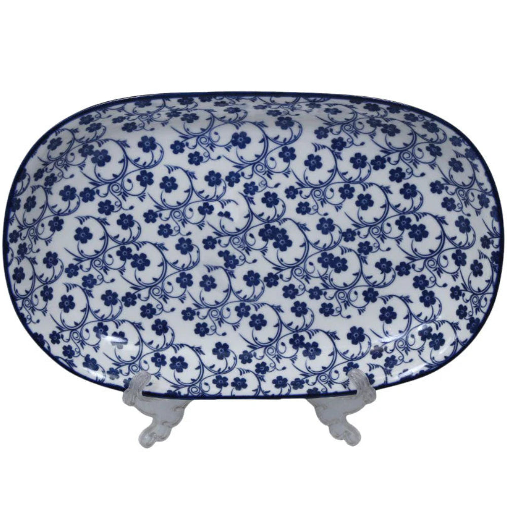 Danny Home Floral Oval Plate 12 Inches at Zubaidas Homestore