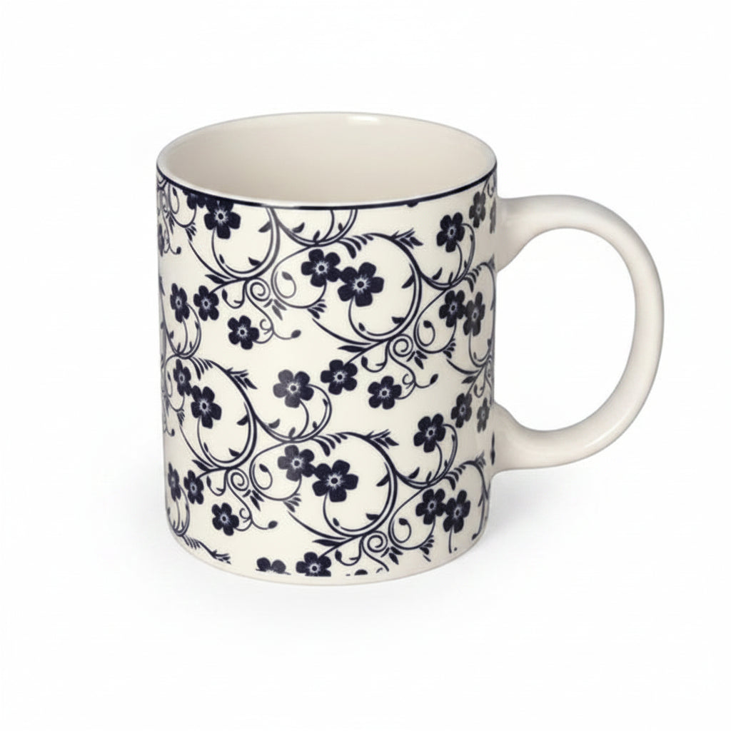 Danny Home Floral Porcelain Coffee Mug 350ml at Zubaidas Homestore Pakistan