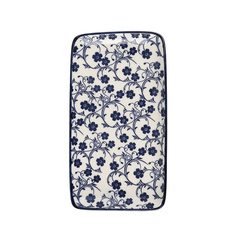 Danny Home Floral Rectangular Plate 8 Inches at Zubaidas Homestore Pakistan