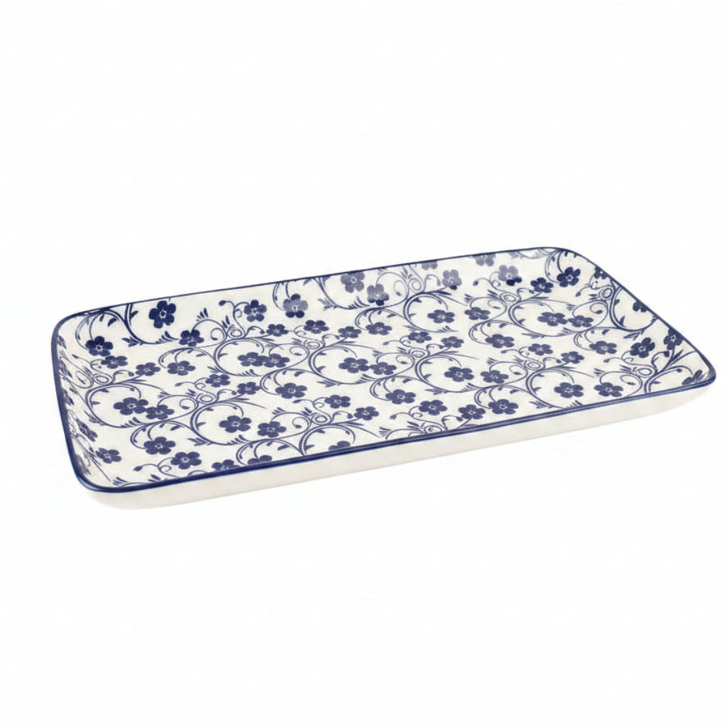 Danny Home Floral Rectangular Plate 9 Inches at Zubaidas Homestore