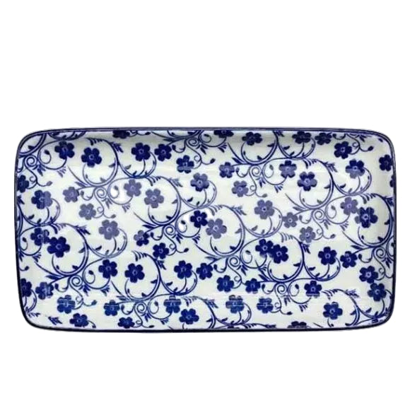Danny Home Floral Rectangular Plate 9 Inches at Zubaidas Homestore Pakistan