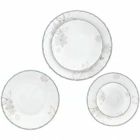 Danny Home Floral White Dinner Set 18 Pieces at Zubaidas Homestore