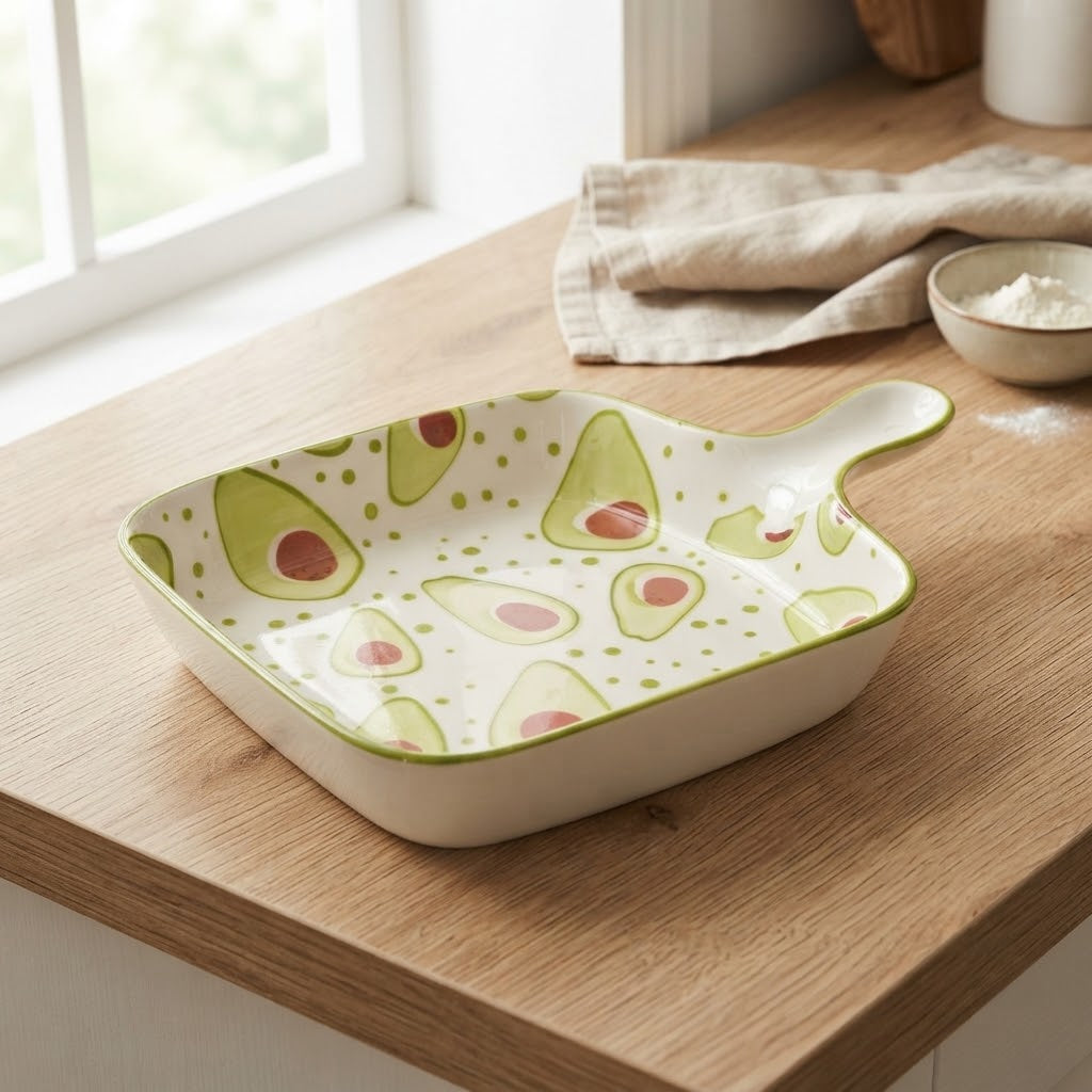 Danny Home Fruit Pattern Ceramic Mini Sauce Dish 16.5cm at Zubaidas Homestore 